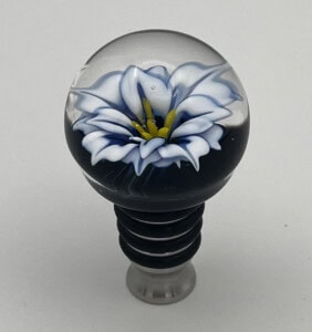 Niles glass bottle stopper made by Chris