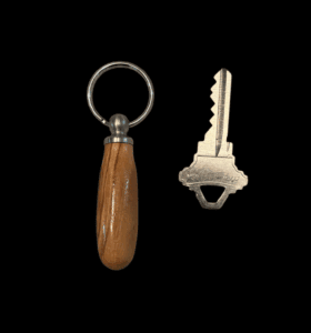 Brain made this great looking keychain with one of the Niles Decorative Loops.